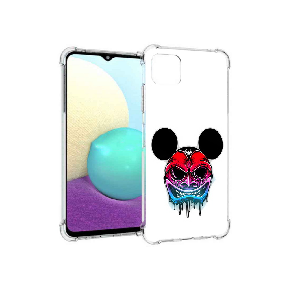 

Чехол MyPads Tocco для Samsung Galaxy A22s 5G микки в маске (PT226906.544.473), Прозрачный, Tocco