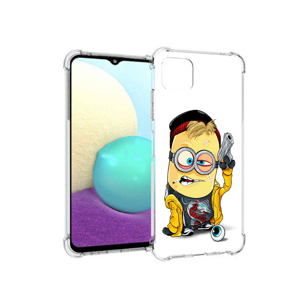 

Чехол MyPads Tocco для Samsung Galaxy A22s 5G миньон бандит (PT226906.544.475), Прозрачный, Tocco