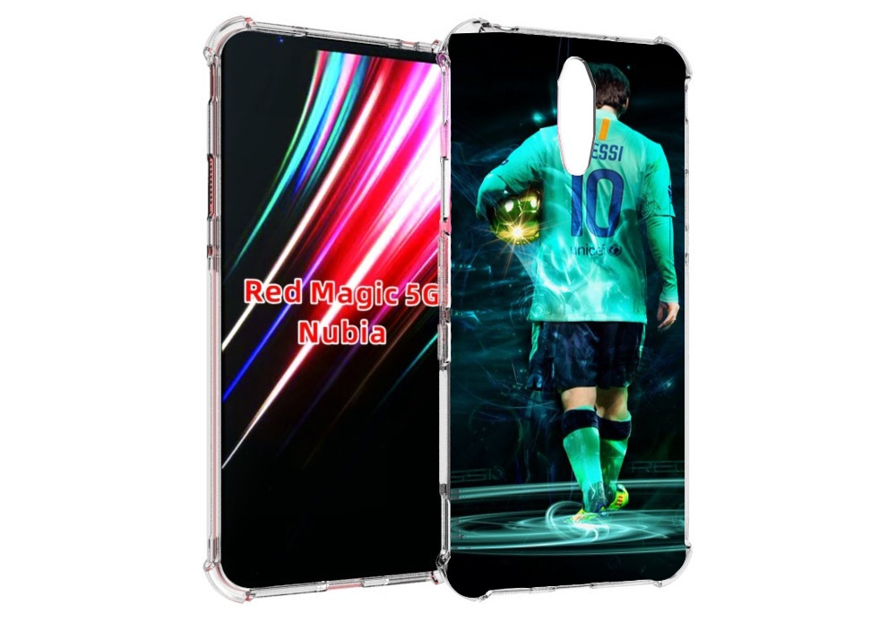 

Чехол MyPads Месси мужской для ZTE Nubia Red Magic 1 5G, Прозрачный, Tocco