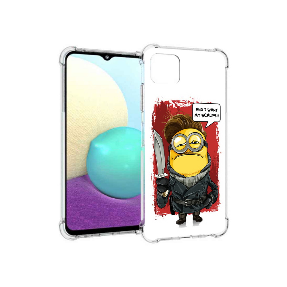

Чехол MyPads Tocco для Samsung Galaxy A22s 5G миньон убийца (PT226906.544.477), Прозрачный, Tocco