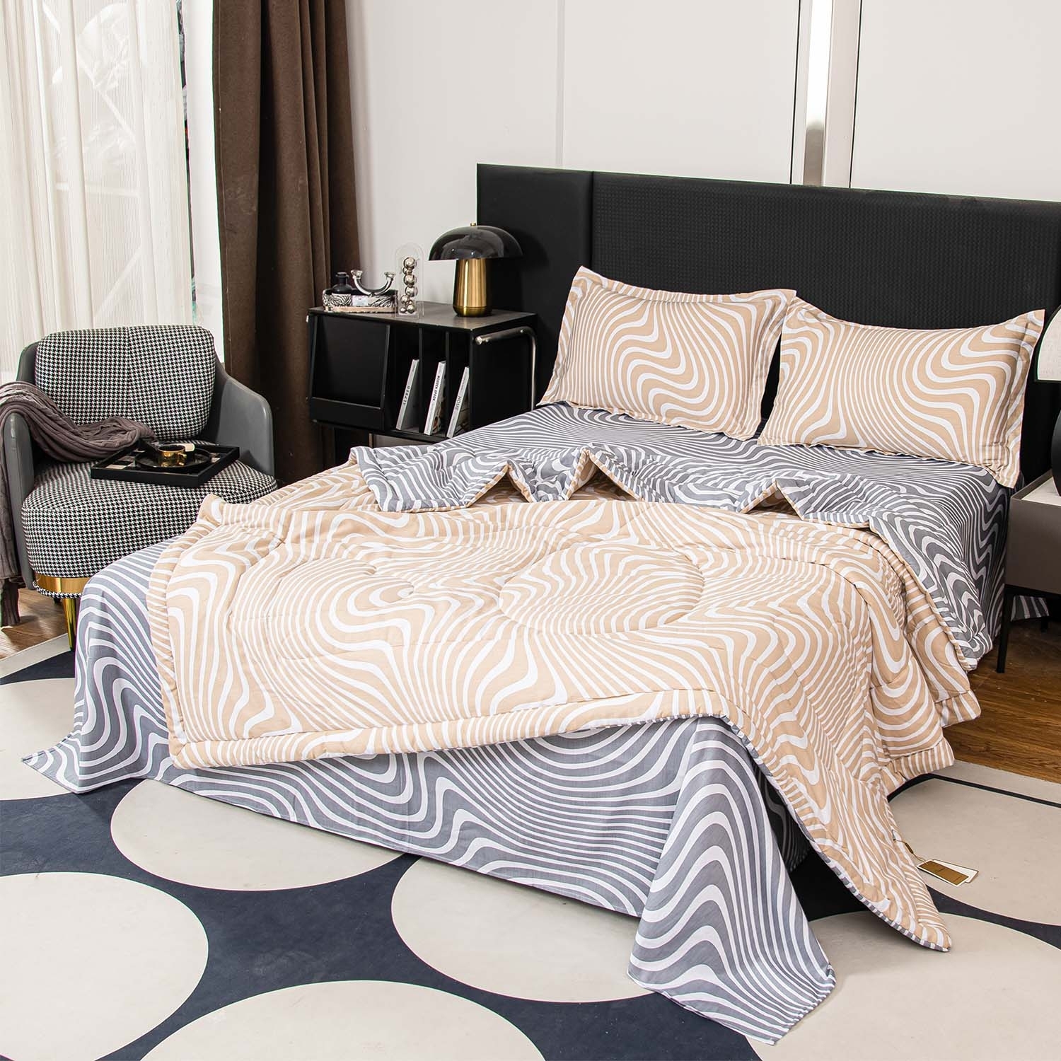 

Постельное белье VIVA - HOME TEXTILE на резинке Евро 140x200 см, OBR0