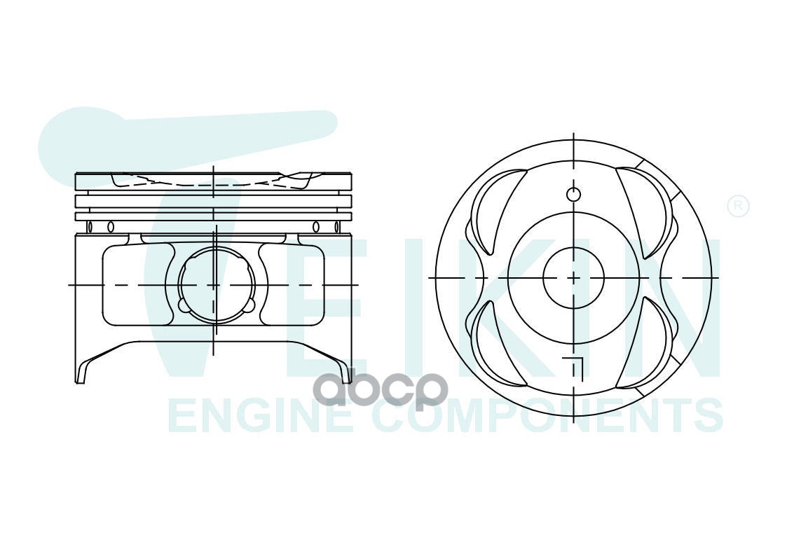 фото Поршни (к-т 4шт) std teikin 46667 std