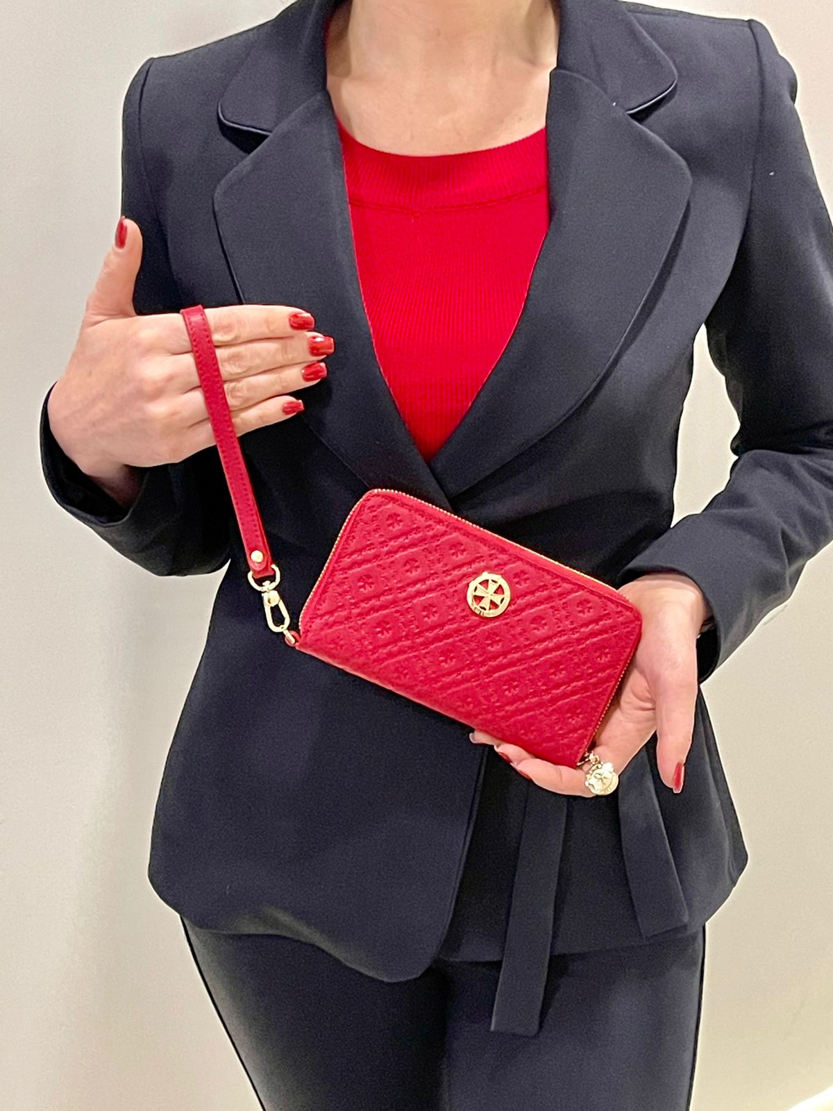 

Кошелек женский Narvin 9239 logo red, Красный, 9239