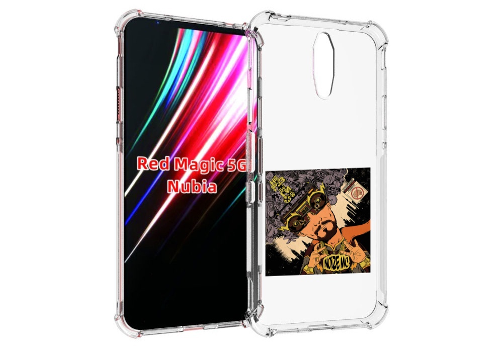 

Чехол MyPads Неразбериха Noize MC для ZTE Nubia Red Magic 1 5G, Прозрачный, Tocco