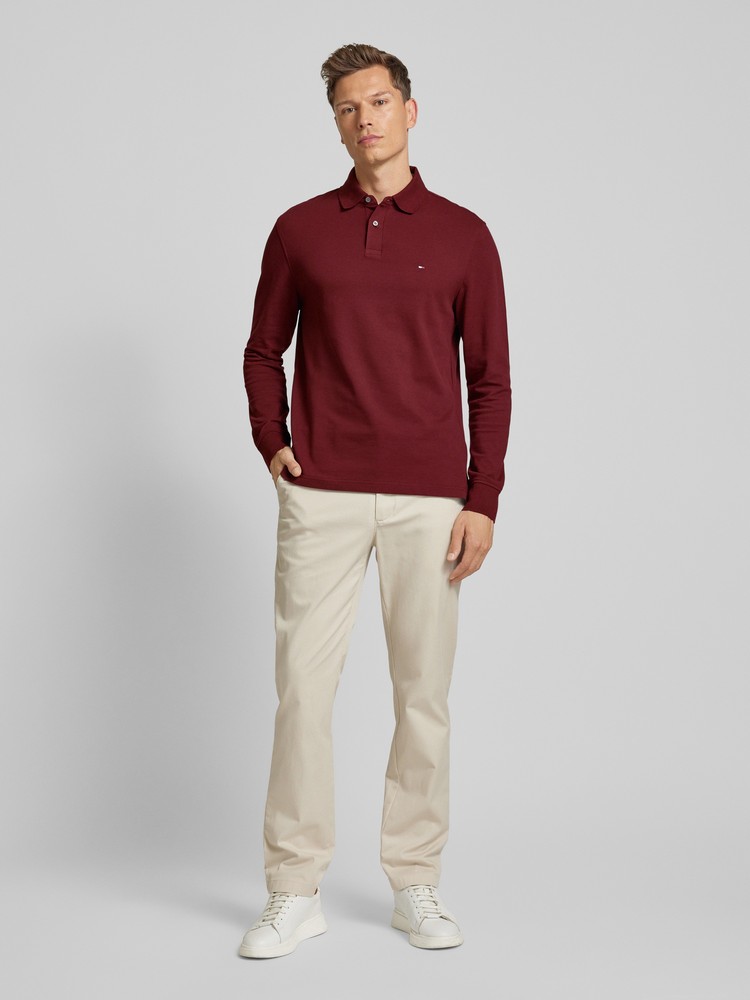 

Футболка мужская Tommy Hilfiger MW0MW20183 бордовая L, Бордовый, MW0MW20183