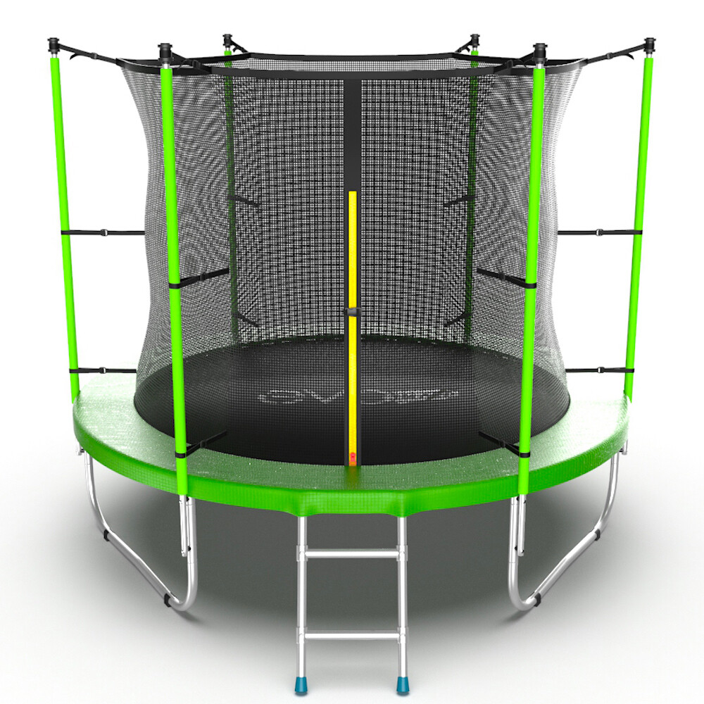 

Батут Evo Jump Internal с сеткой и лестницей 244 см, green, Зеленый, Internal