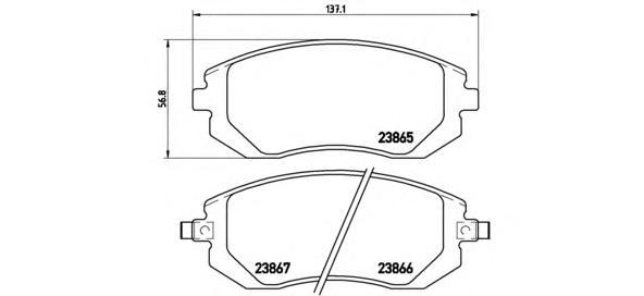 P78013_=951 02=d7055m-01 колодки дисковые п. subaru legacy 2.0i/2.5i/impreza 2.0i/t 98-03