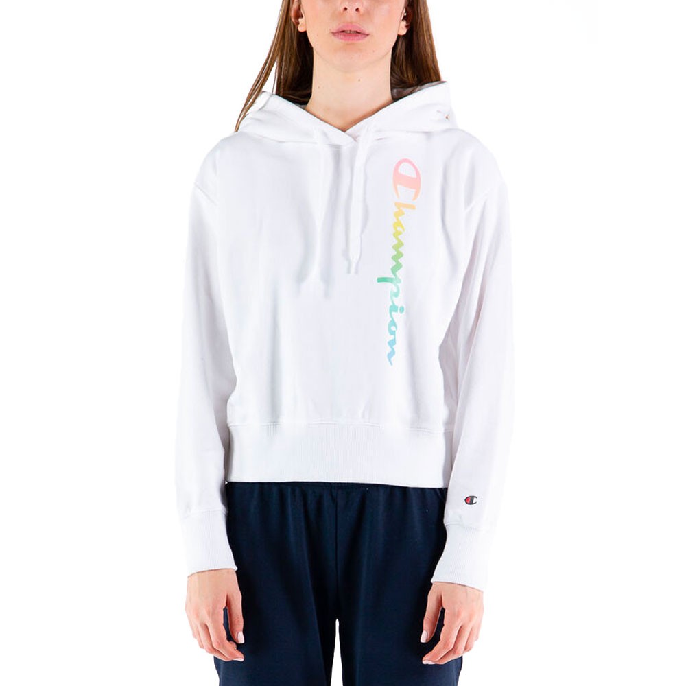 фото Толстовка женская champion legacy color & logo hooded sweatshirt белая m