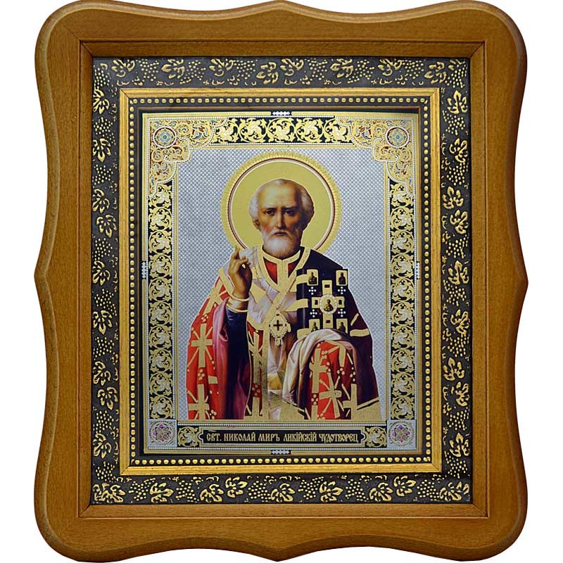 

Николай Чудотворец. Печатная икона.