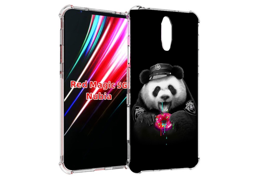 

Чехол MyPads Панда-с-пончиком для ZTE Nubia Red Magic 1 5G, Прозрачный, Tocco