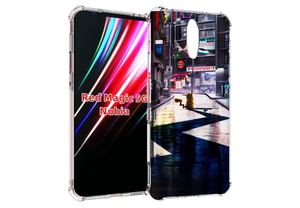 

Чехол MyPads Пикачу-в-городе для ZTE Nubia Red Magic 1 5G, Прозрачный, Tocco