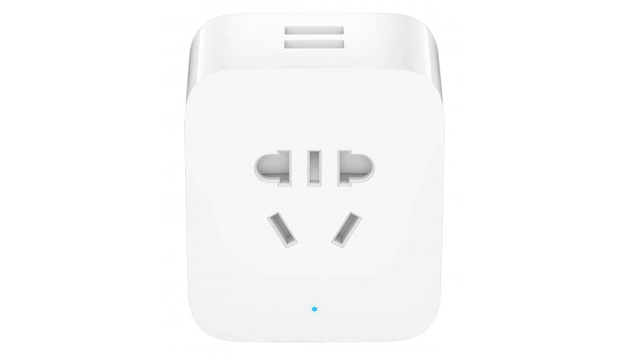 Умная розетка Xiaomi Mijia Bluetooth Wi-Fi Smart Plug 2 USB ZNCZ06CM 1860₽