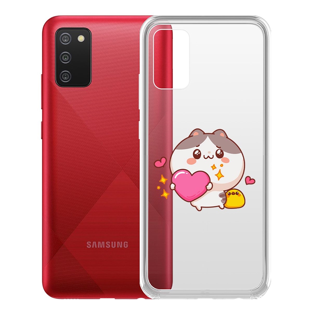 Чехол-накладка Сердце для тебя для Samsung Galaxy A02s (A025)
