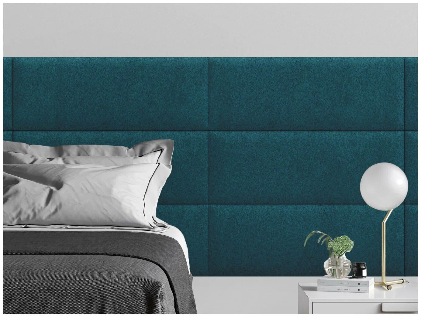 

Панель кровати Velour Green 30х80 см 4 шт., Зеленый