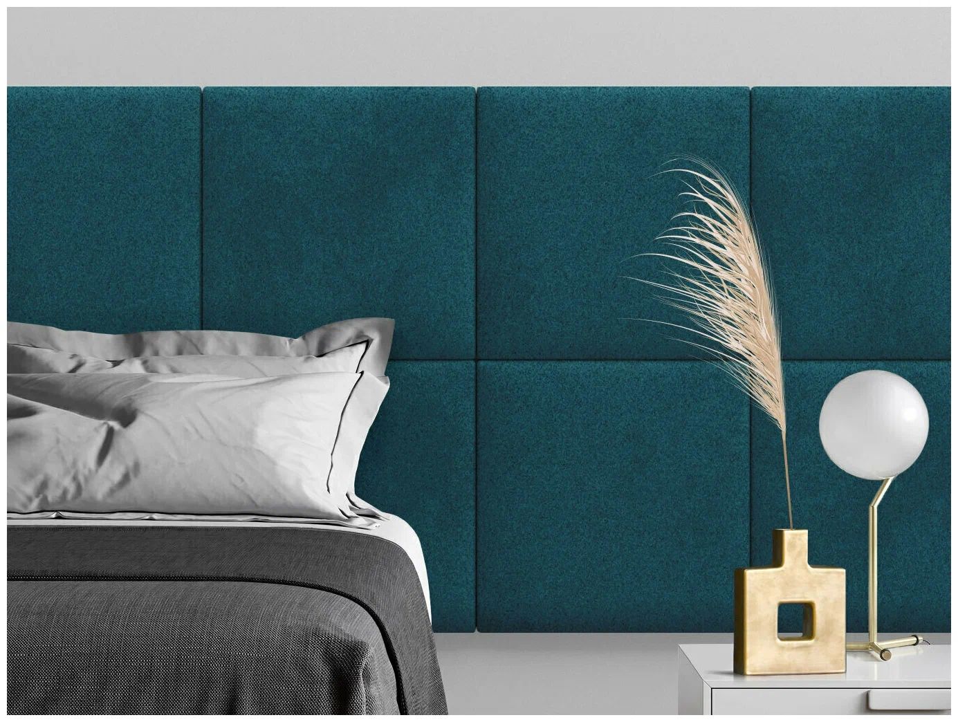 

Панель кровати Velour Green 50х50 см 2 шт., Зеленый