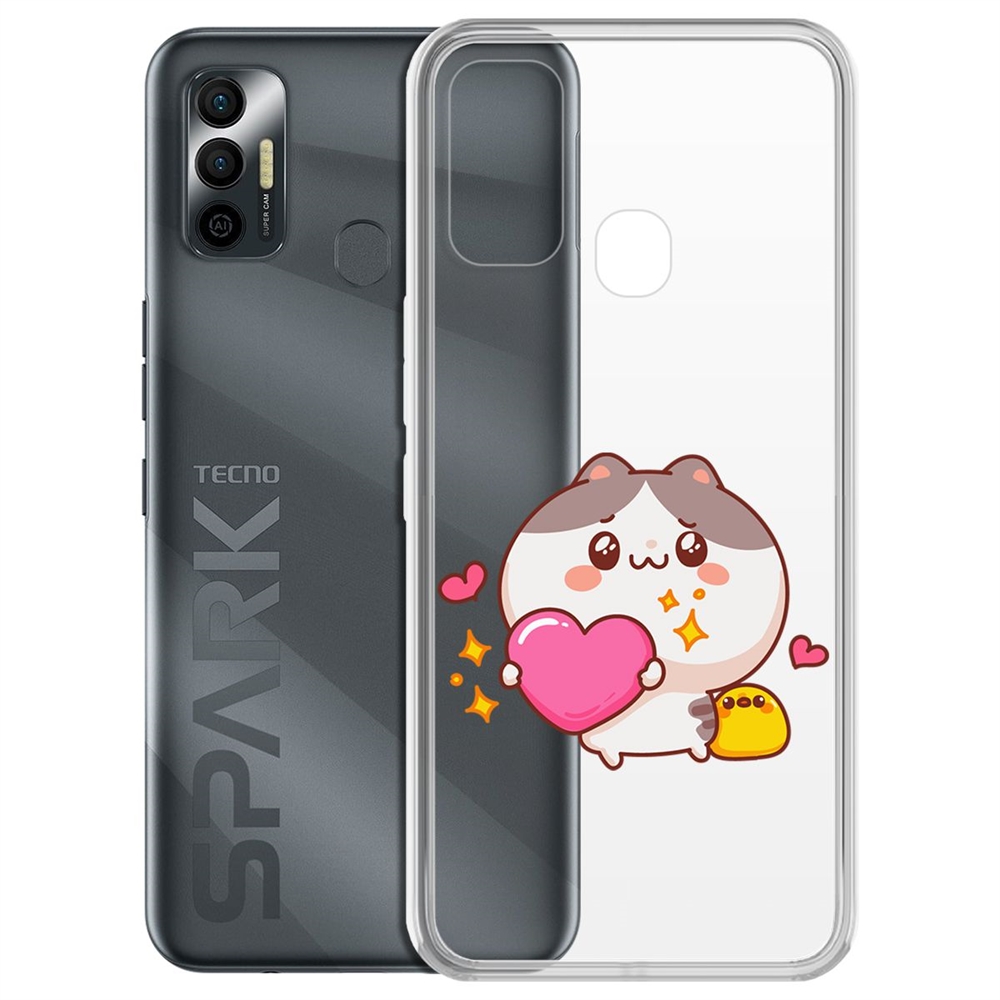 Чехол-накладка Сердце для тебя для TECNO Spark 7