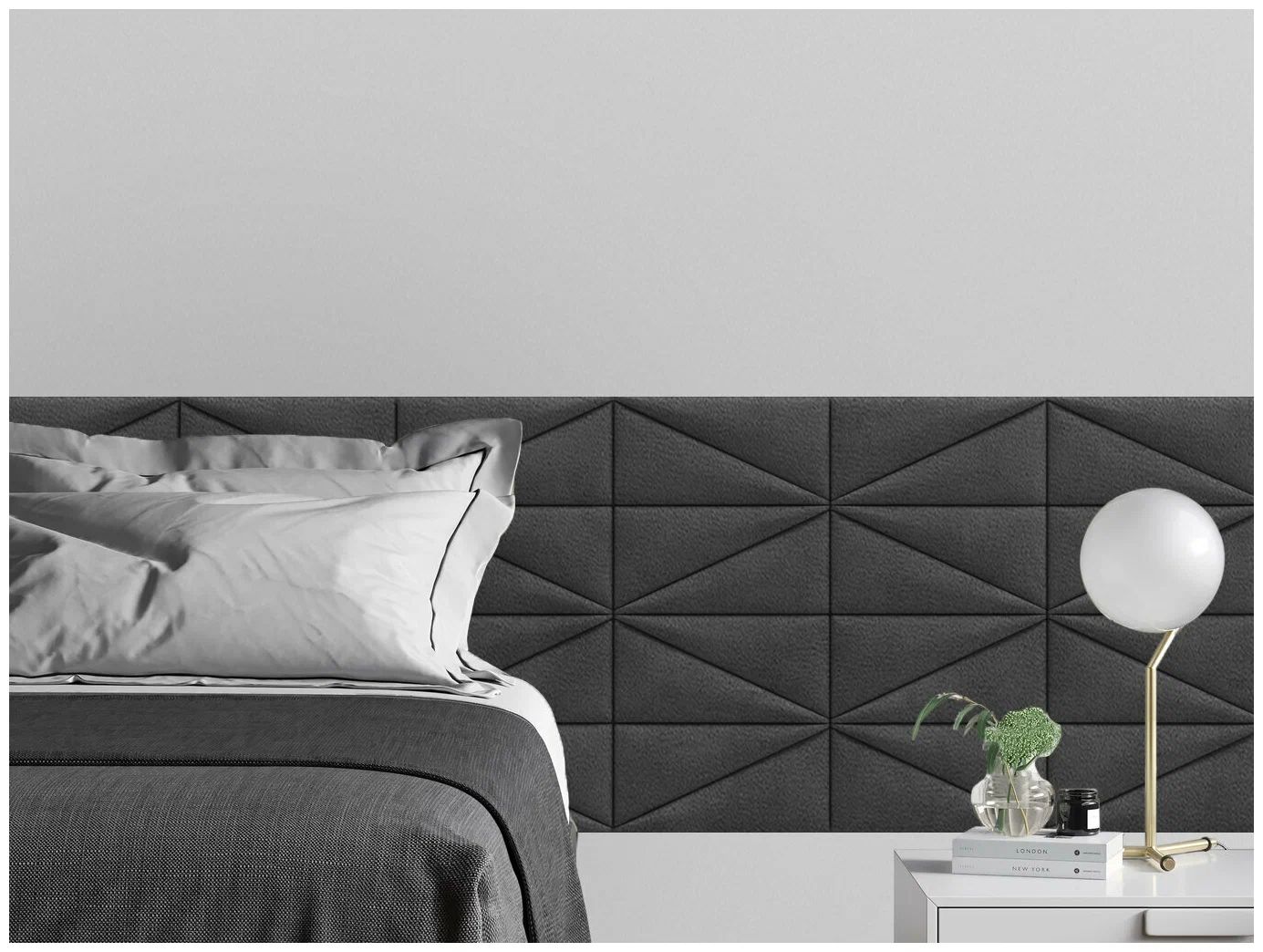 

Панель кровати Velour Grey 15х30PL см 2 шт., Серый