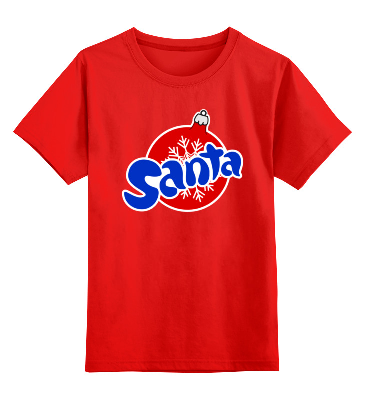 

Футболка детская Printio Santa цв. красный р. 128, Santa