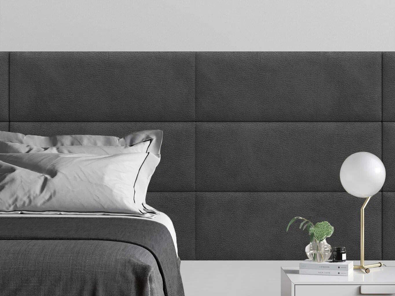 

Панель кровати Velour Grey 30х80 см 1 шт., Серый