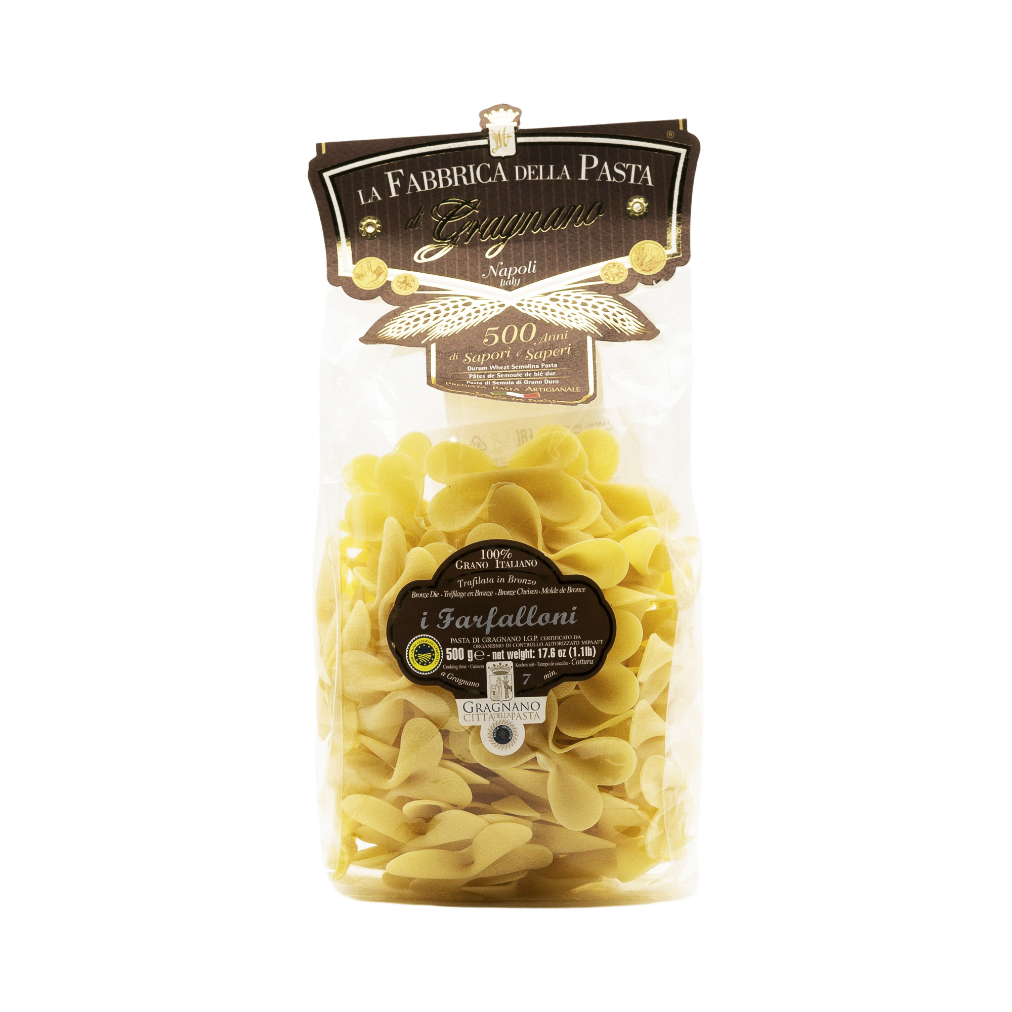

Макаронные изделия La fabbrica della pasta di Gragnano Паста Бабочки 500 г