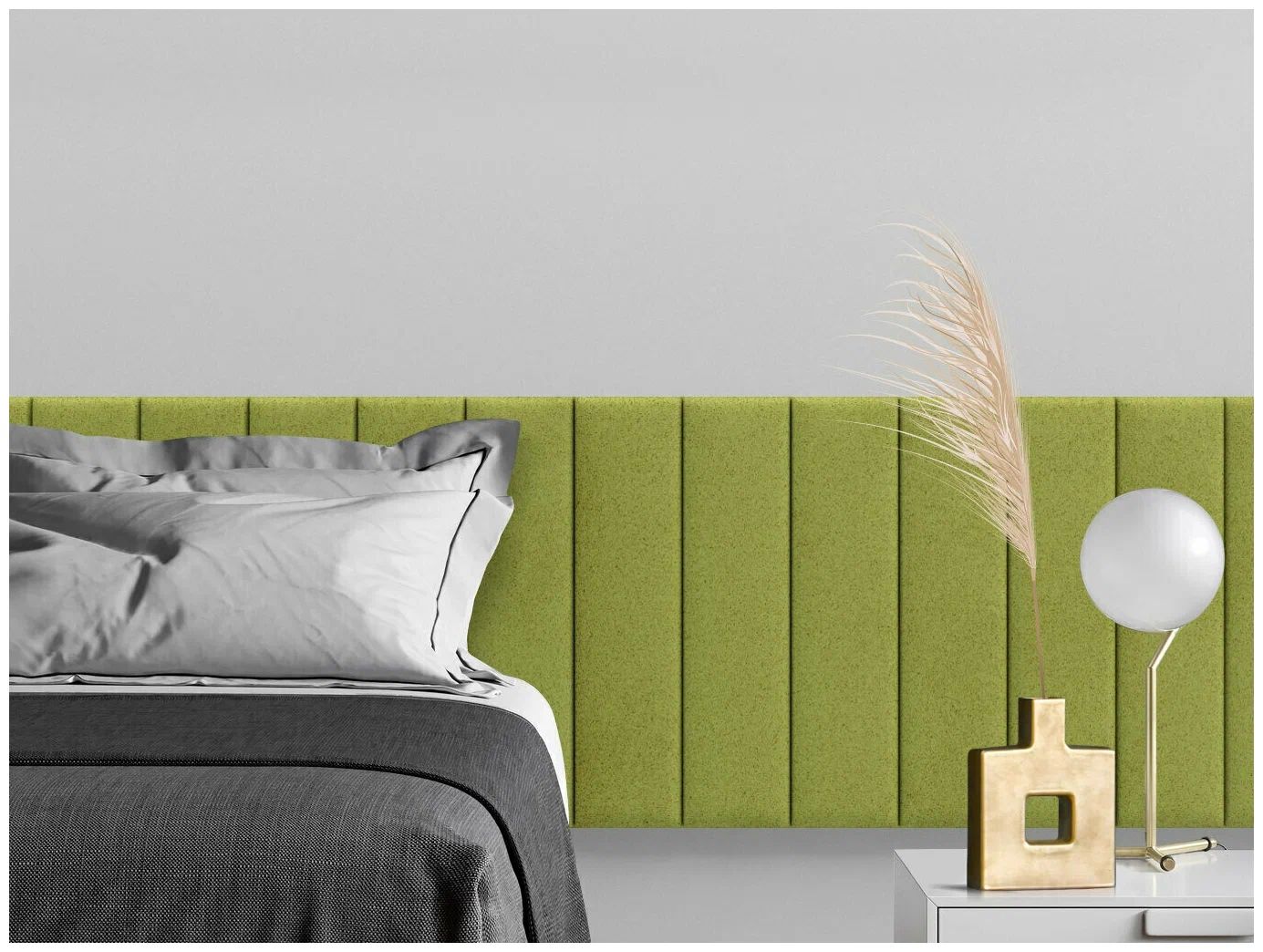 

Панель кровати Velour Oliva 15х60 см 2 шт., Зеленый
