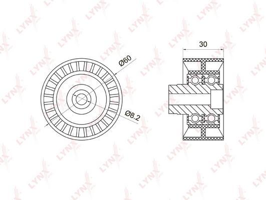 

Ролик ремня ГРМ Peugeot 307/307 Break/307 SW 00>17 Citroen Berlingo / Berlingo First/C4/C4
