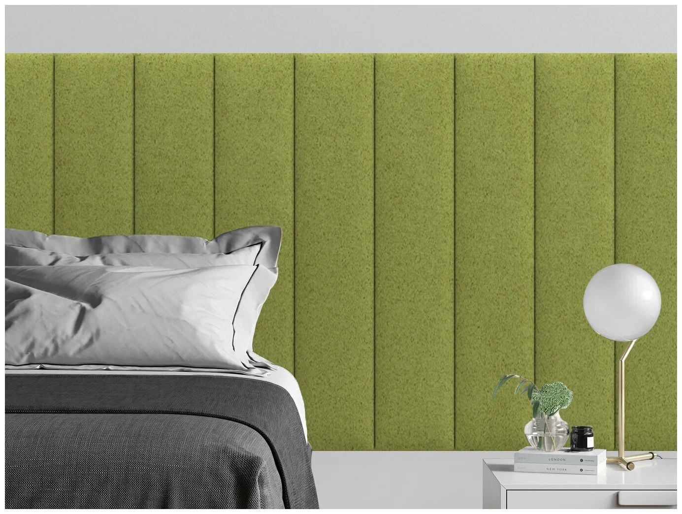 

Панель кровати Velour Oliva 20х100 см 4 шт., Зеленый