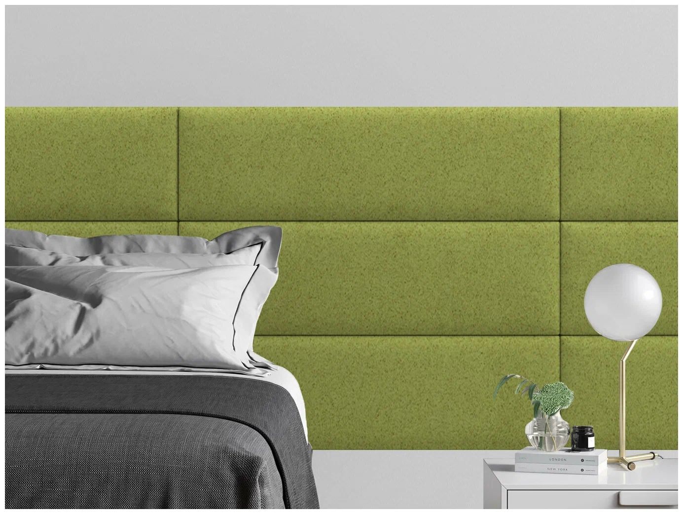 

Панель кровати Velour Oliva 30х100 см 1 шт., Зеленый