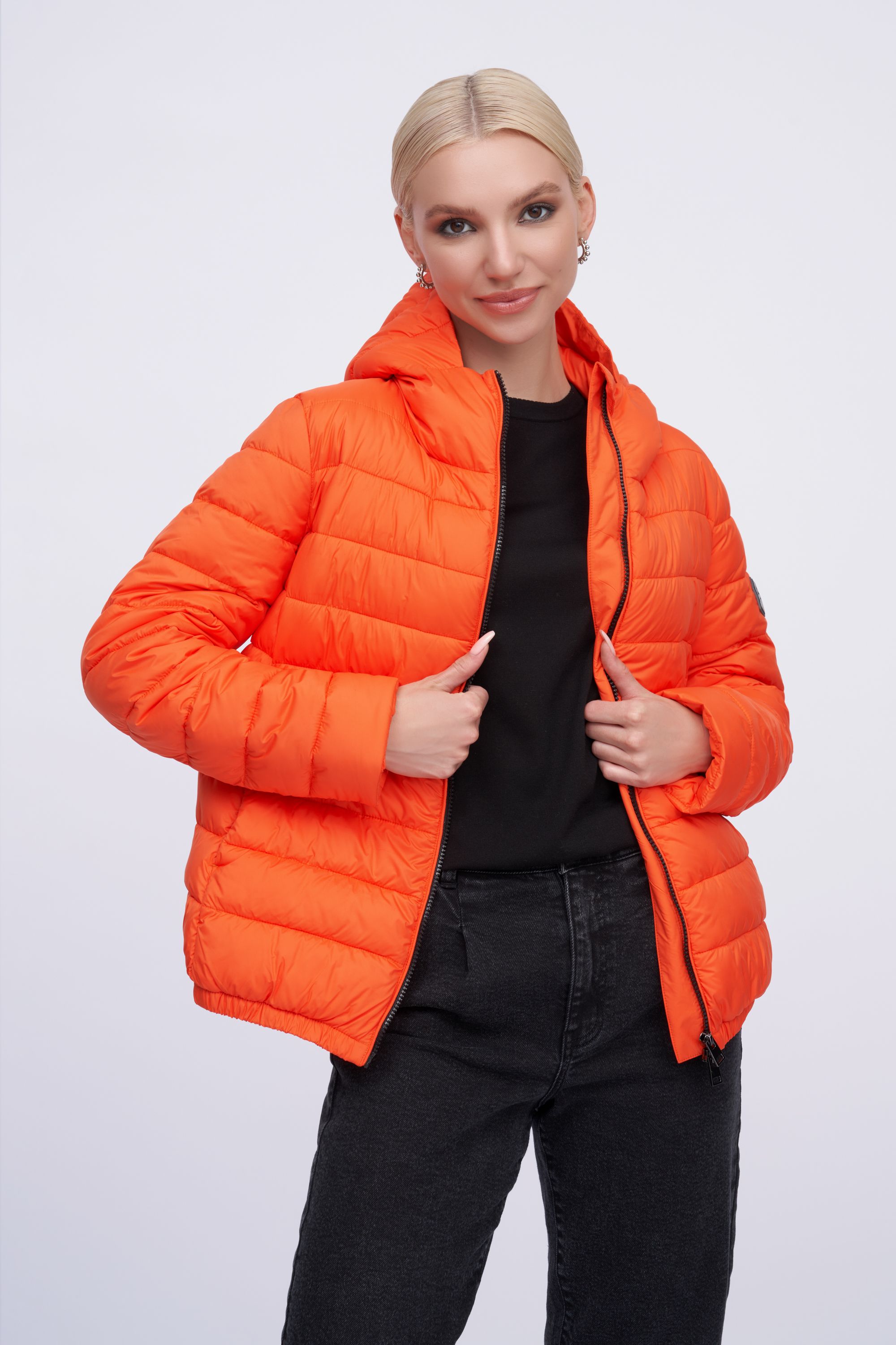 Куртка женская ElectraStyle 1У-41007-901 оранжевая 48 RU