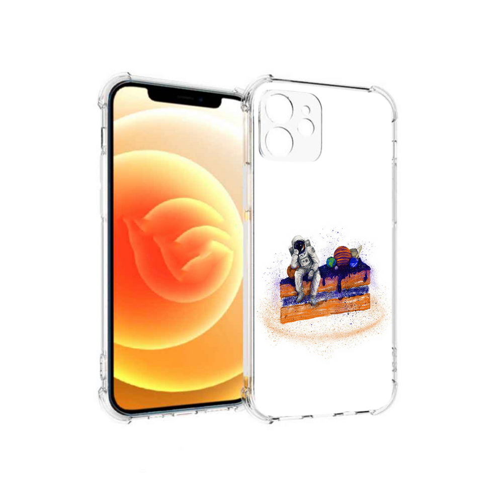 

Чехол MyPads Tocco для Apple iPhone 12 торт с планетами (PT157543.607.648), Прозрачный, Tocco