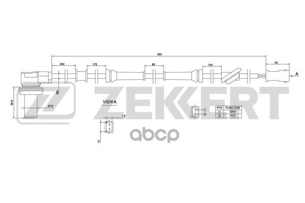 

Датчик Abs Задн. Vw Passat V 00- Audi A4 94- Zekkert Se-6001