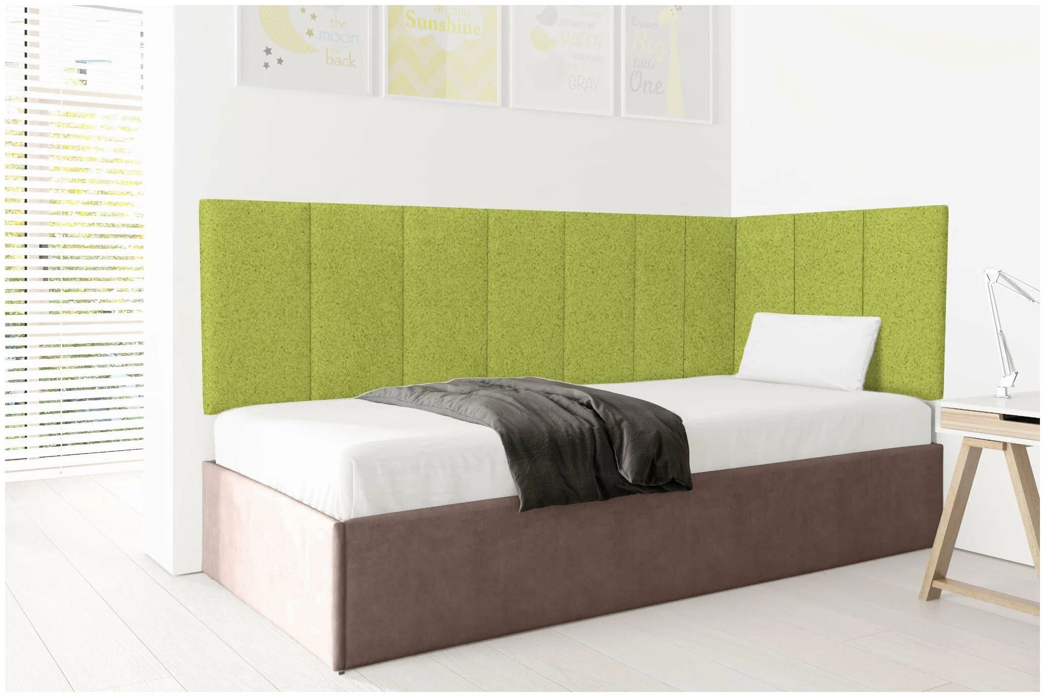 

Панель кровати Velour Oliva 30х60 см 4 шт., Зеленый
