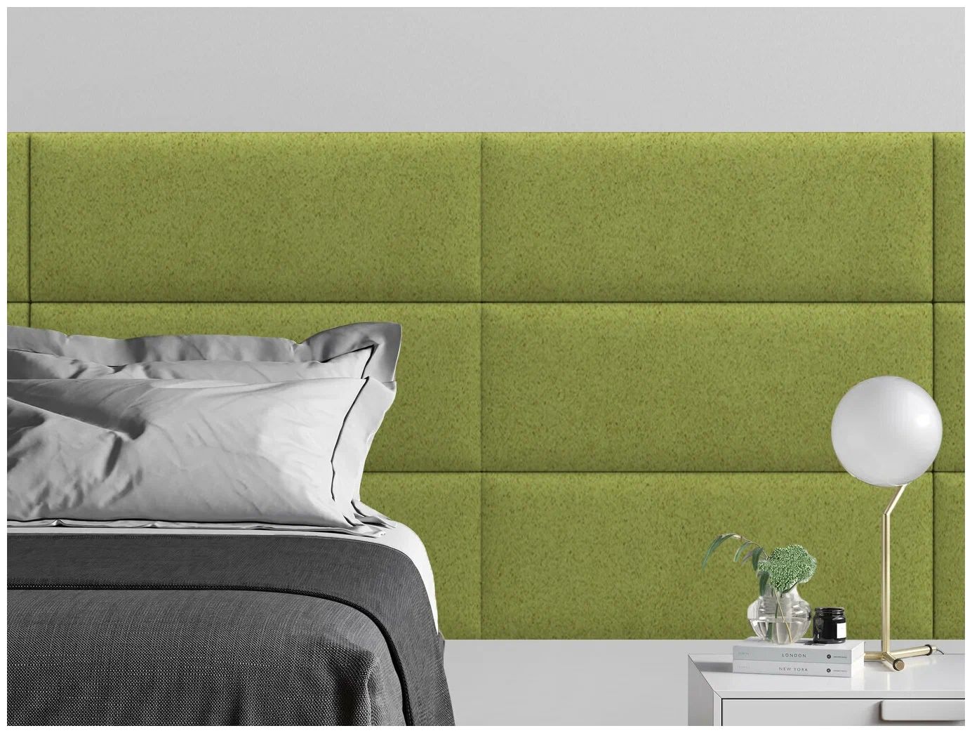 

Панель кровати Velour Oliva 30х80 см 4 шт., Зеленый