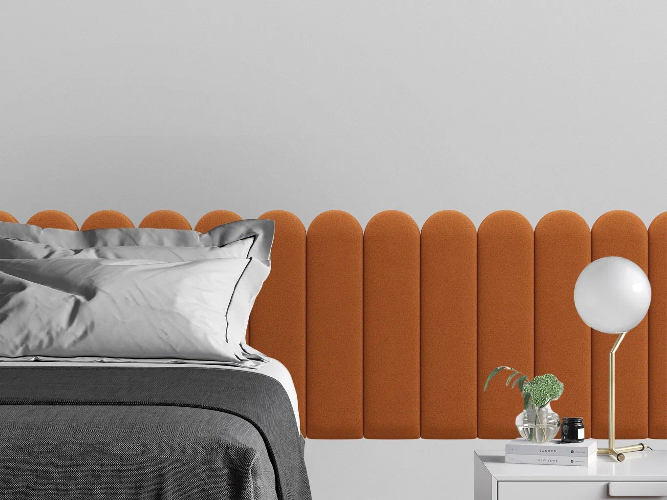 

Панель кровати Velour Orange 15х60R см 2 шт., Оранжевый