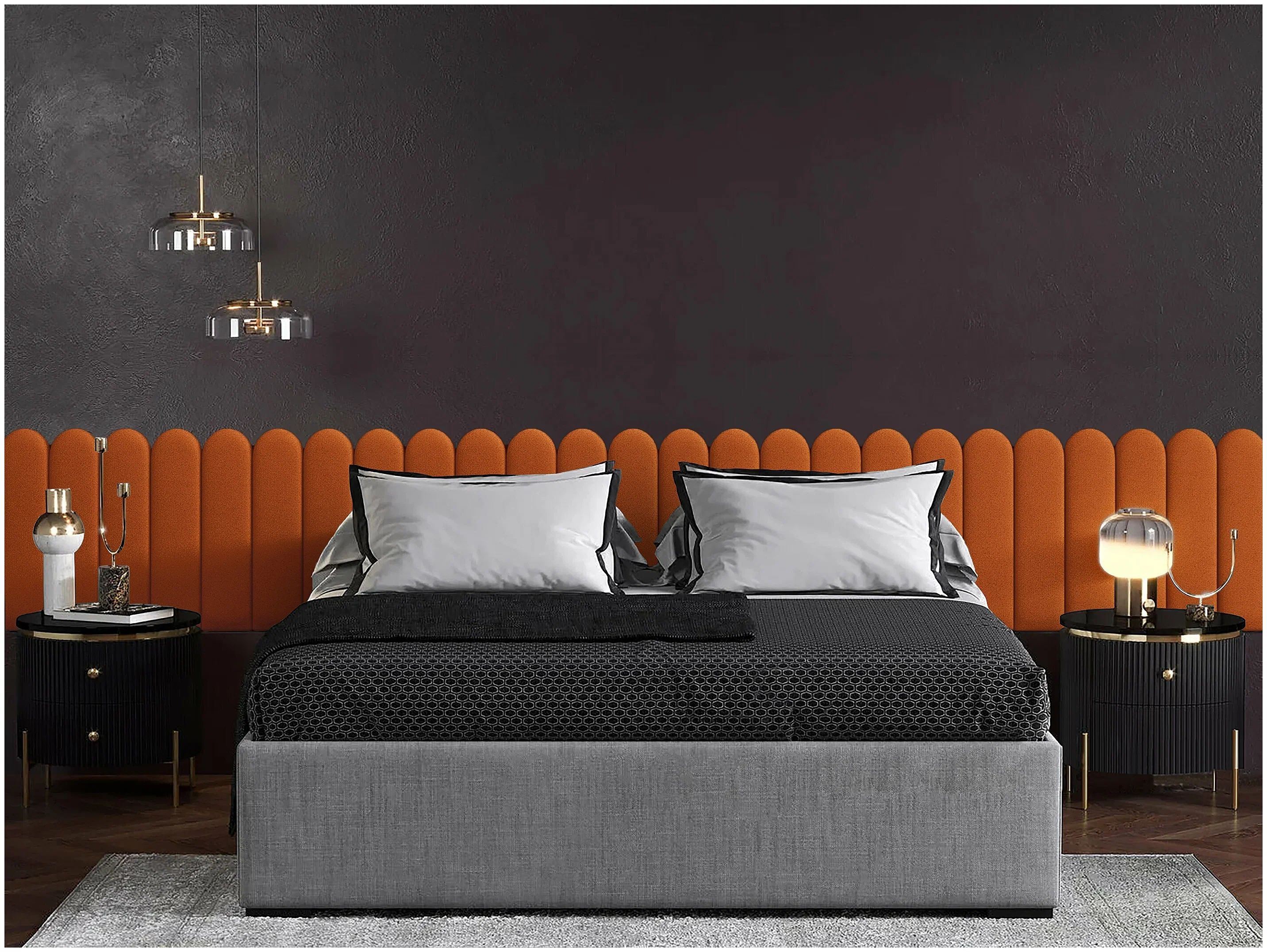 

Панель кровати Velour Orange 15х60R см 4 шт., Оранжевый
