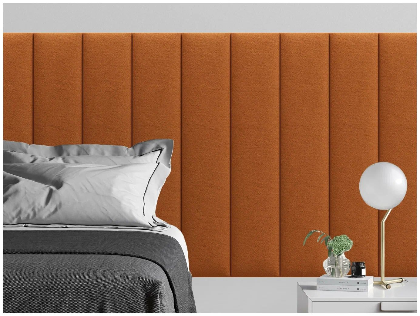 

Панель кровати Velour Orange 20х100 см 4 шт., Оранжевый