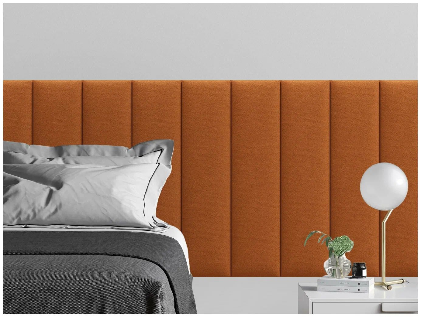 

Панель кровати Velour Orange 20х80 см 4 шт., Оранжевый