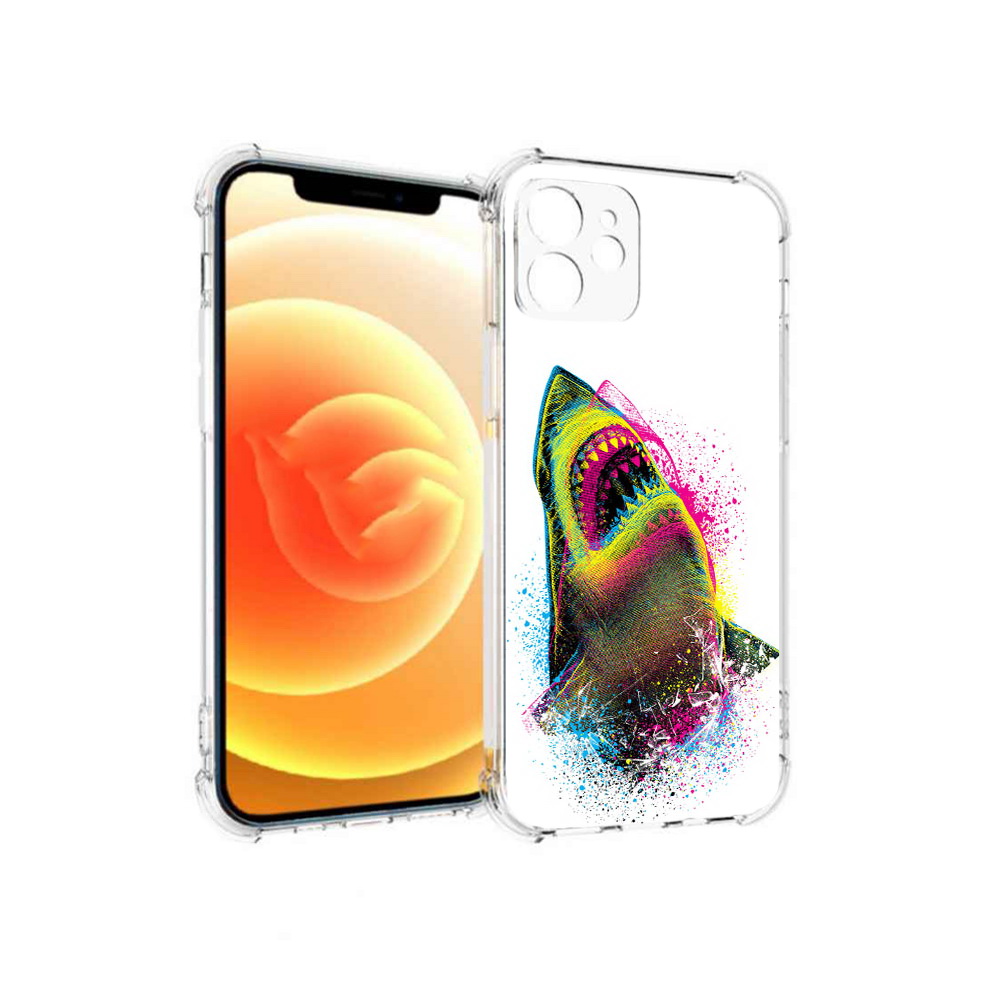 

Чехол MyPads Tocco для Apple iPhone 12 челюсти-2 (PT157543.607.674), Прозрачный, Tocco