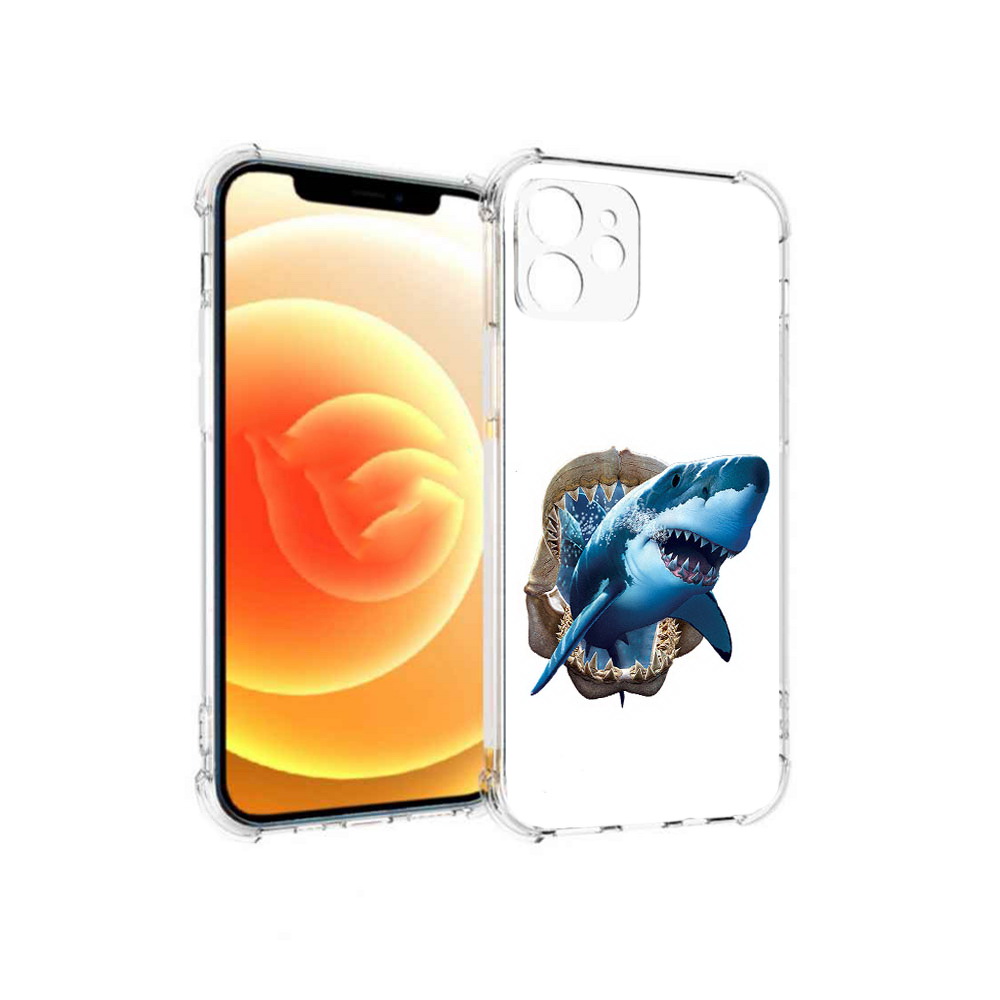 

Чехол MyPads Tocco для Apple iPhone 12 челюсти (PT157543.607.675), Прозрачный, Tocco