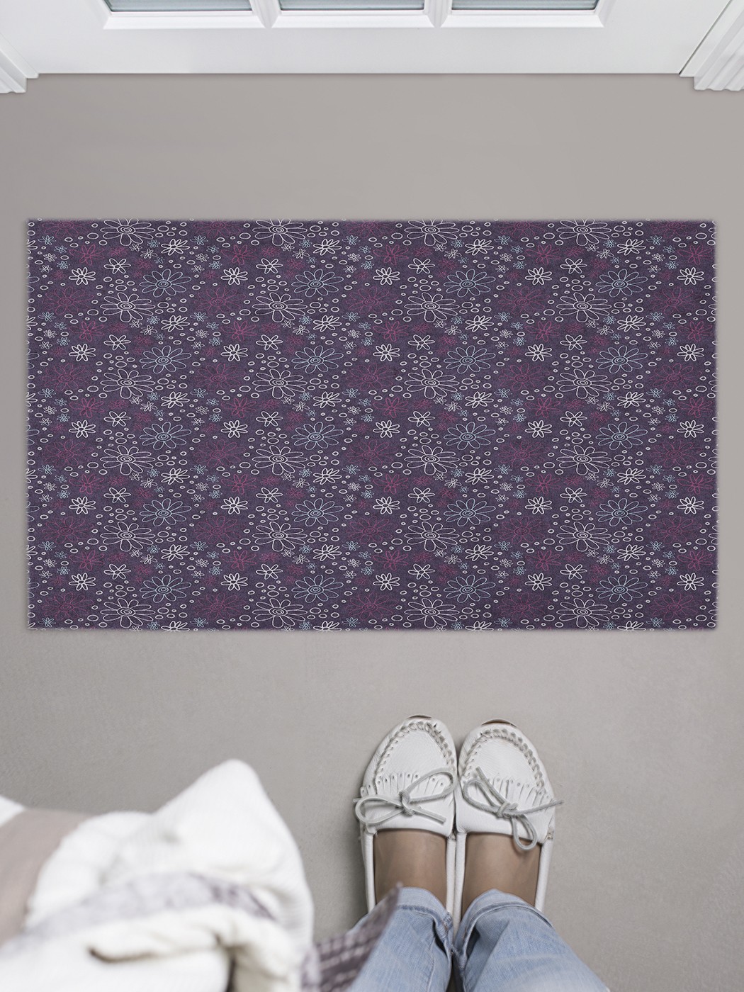 

Придверный коврик в прихожую для обуви, на резиновой основе, 75x45 см door_59032 JoyArty