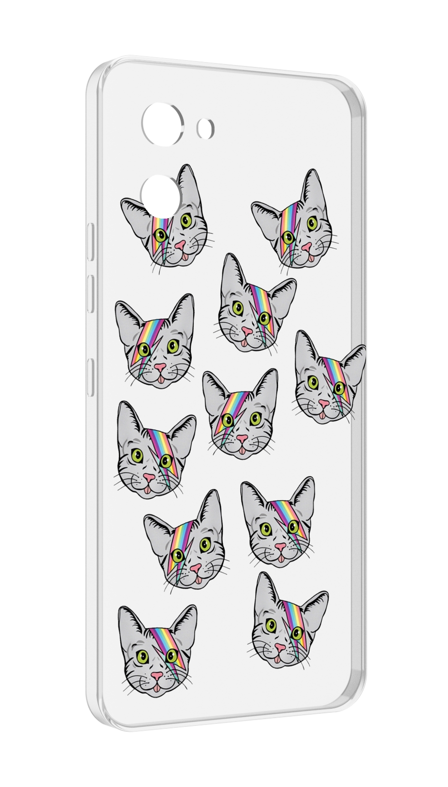

Чехол MyPads кот-с-молнией-на-лбу для UMIDIGI G1, Прозрачный, Tocco