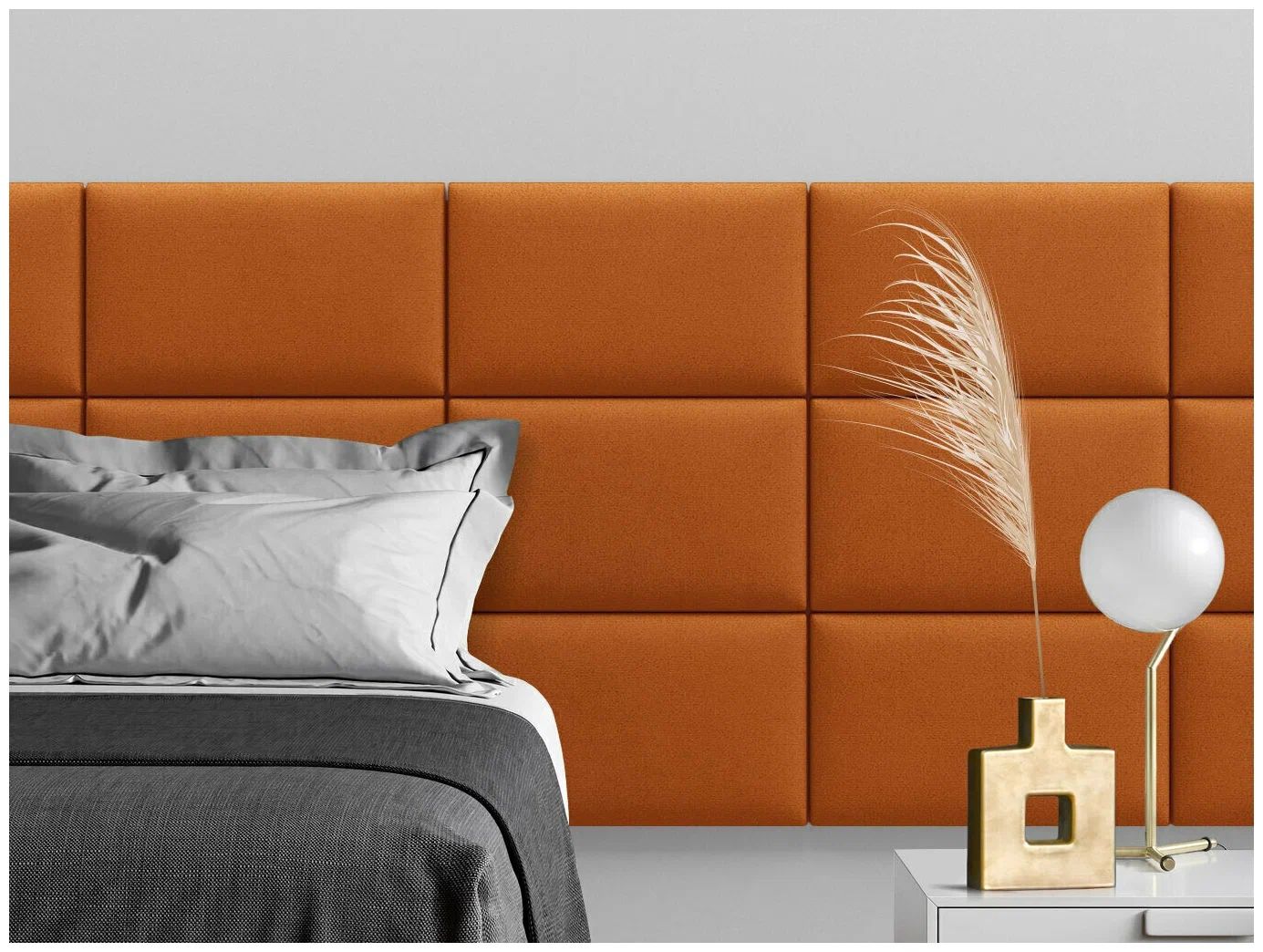 

Панель кровати Velour Orange 30х50 см 4 шт., Оранжевый