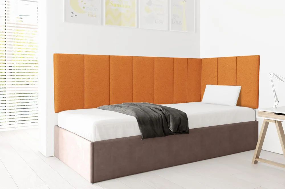 

Панель кровати Velour Orange 30х60 см 1 шт., Оранжевый