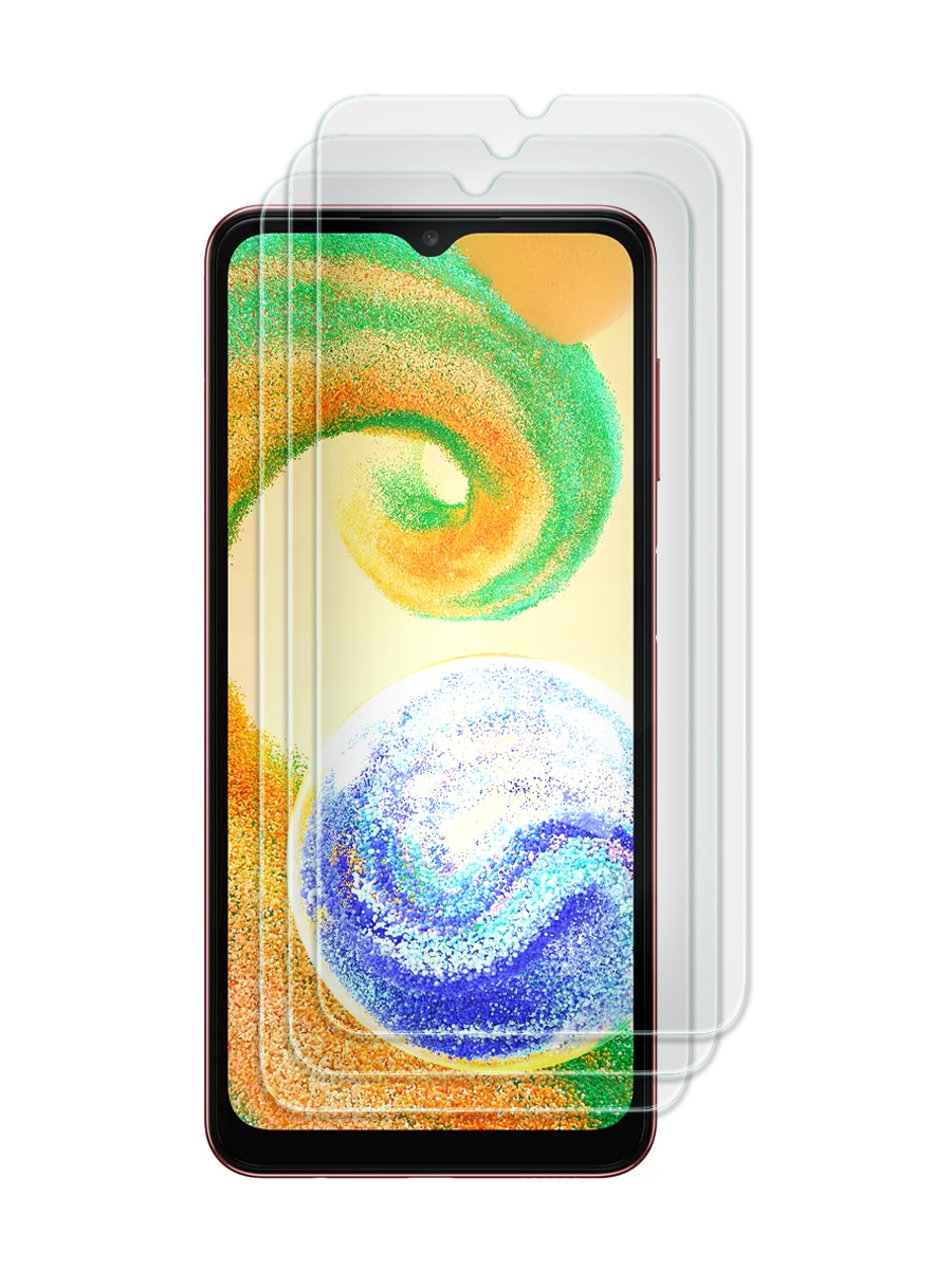

Комплект из 3 шт защитное стекло для Samsung Galaxy A04e, M23 5G без рамки, с отступом, ZTG-SAM-A042