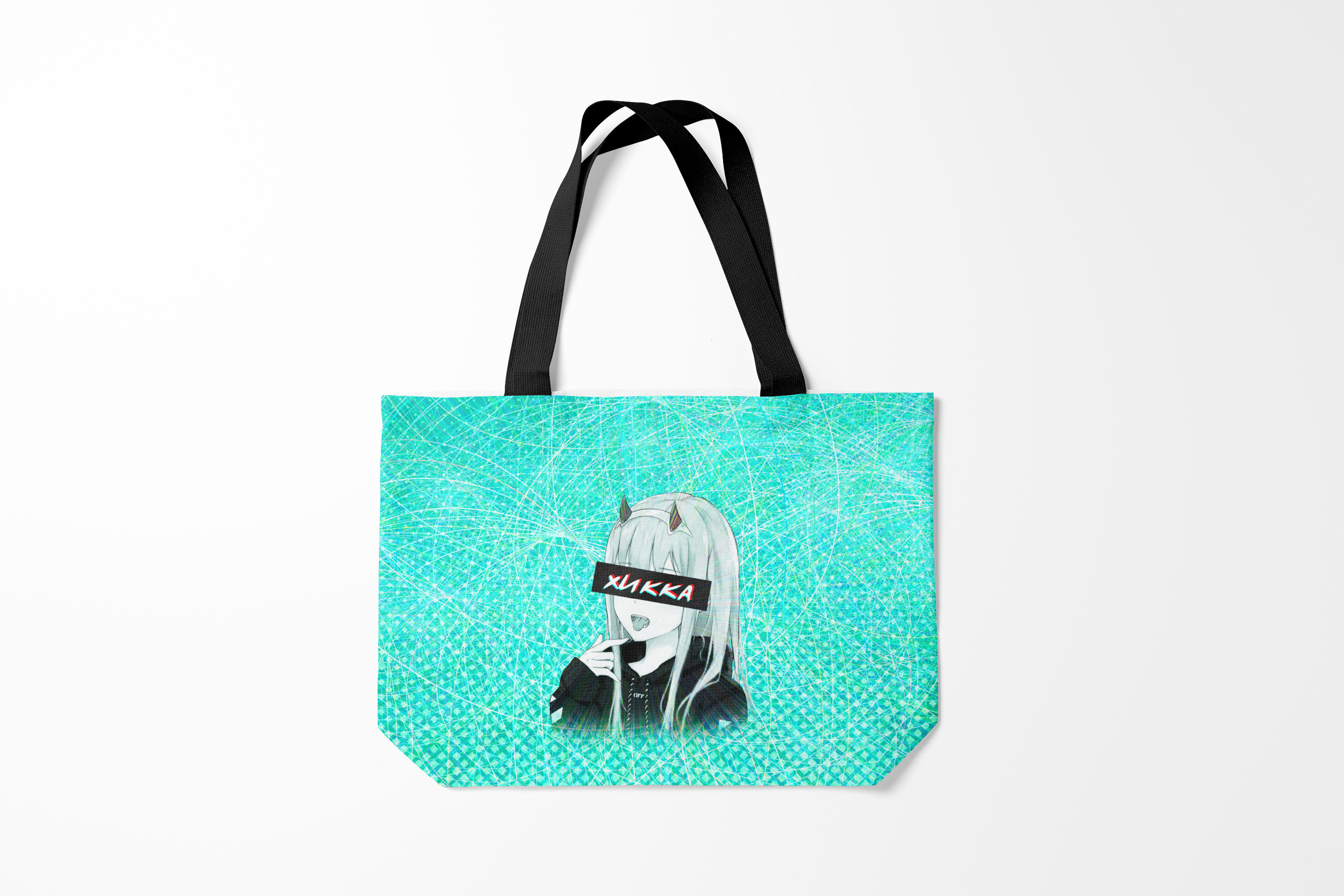 

Сумка шoппер унисекс Burnettie Zero Two Хикка, бирюзовый, Zero Two Хикка