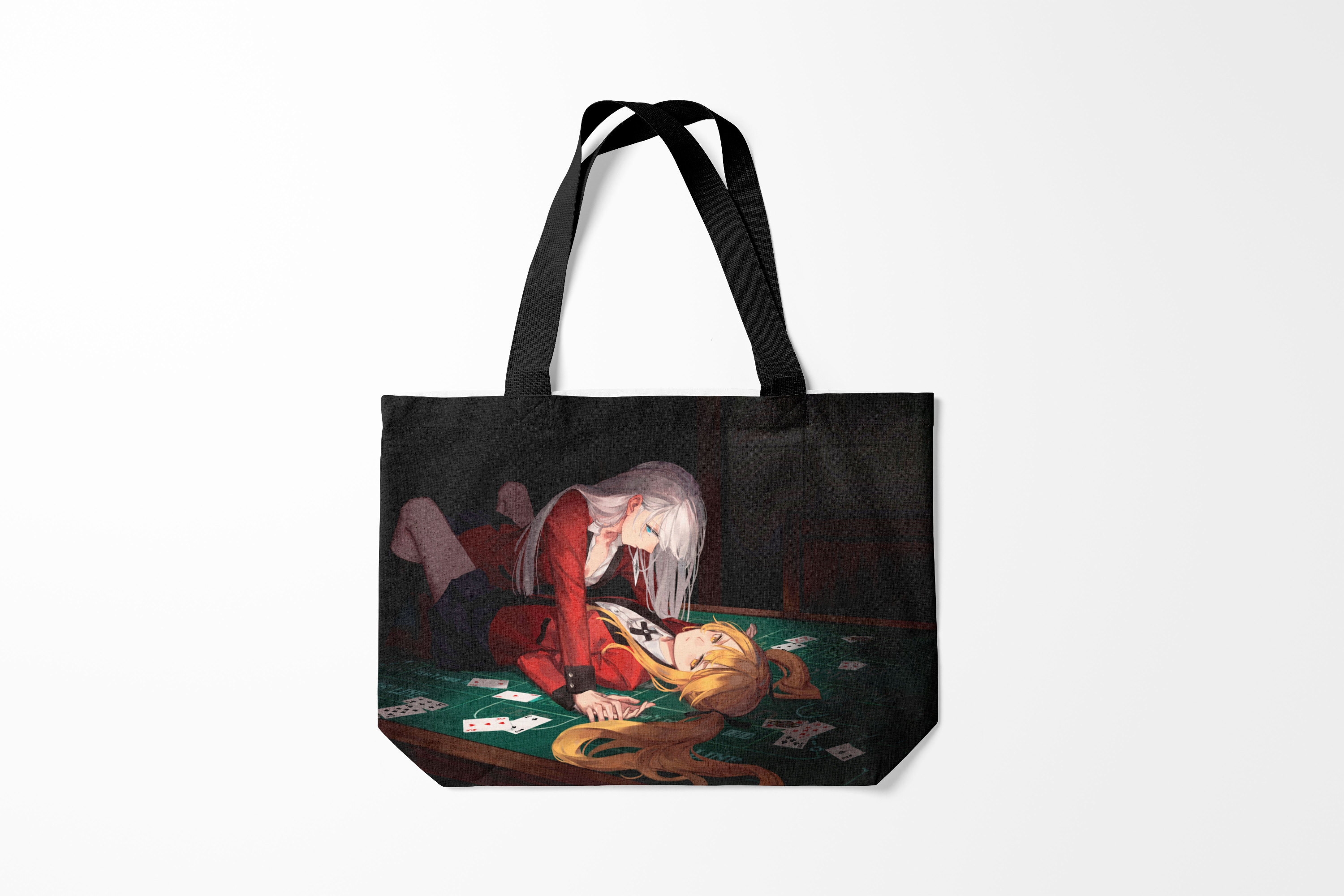 

Сумка шoппер унисекс Burnettie Yumeko Jabami Sumera Itsuki, черный, Yumeko Jabami Sumera Itsuki