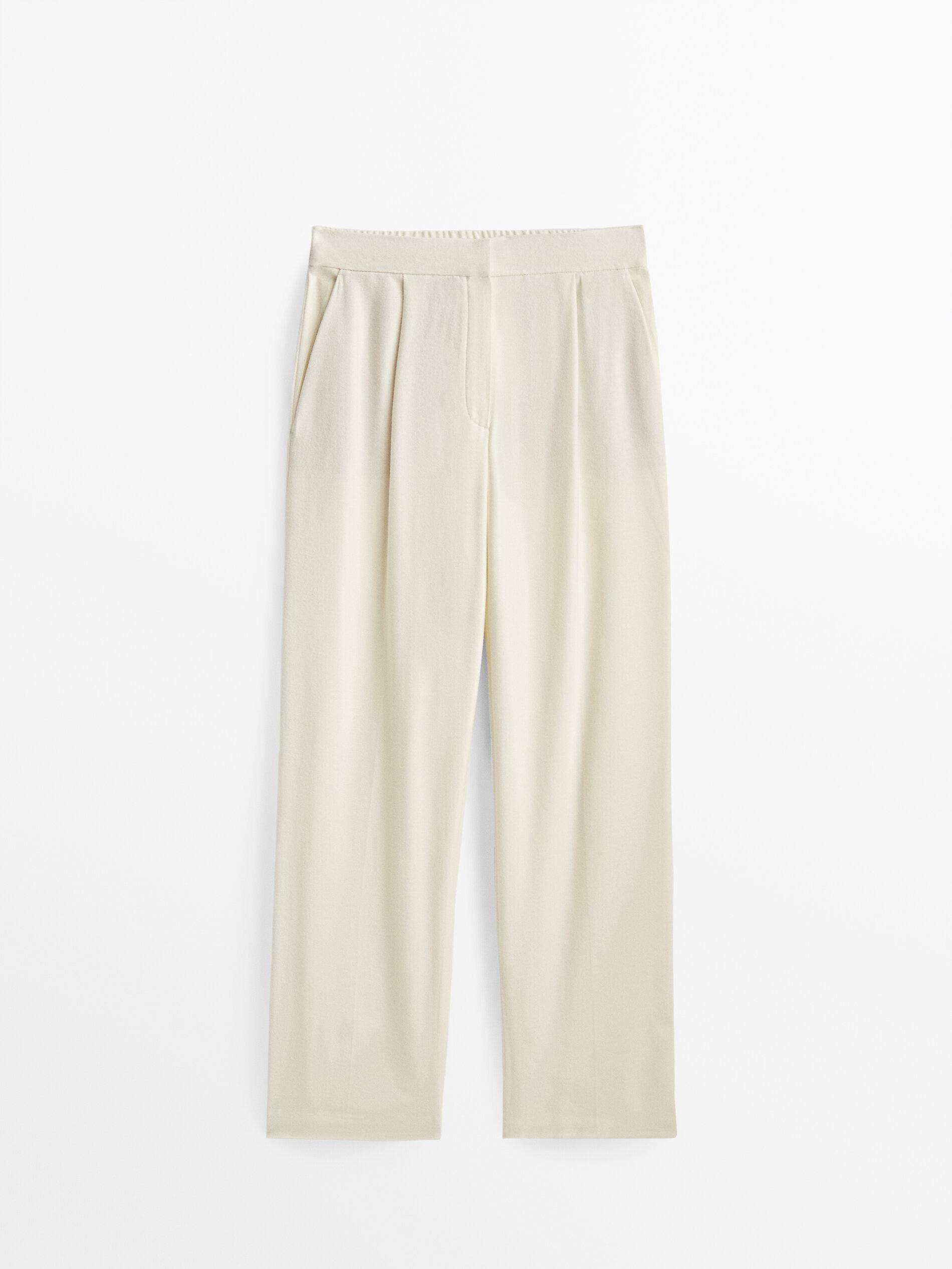 

Брюки женские Massimo Dutti 05012522712 белые 40, 05012522712