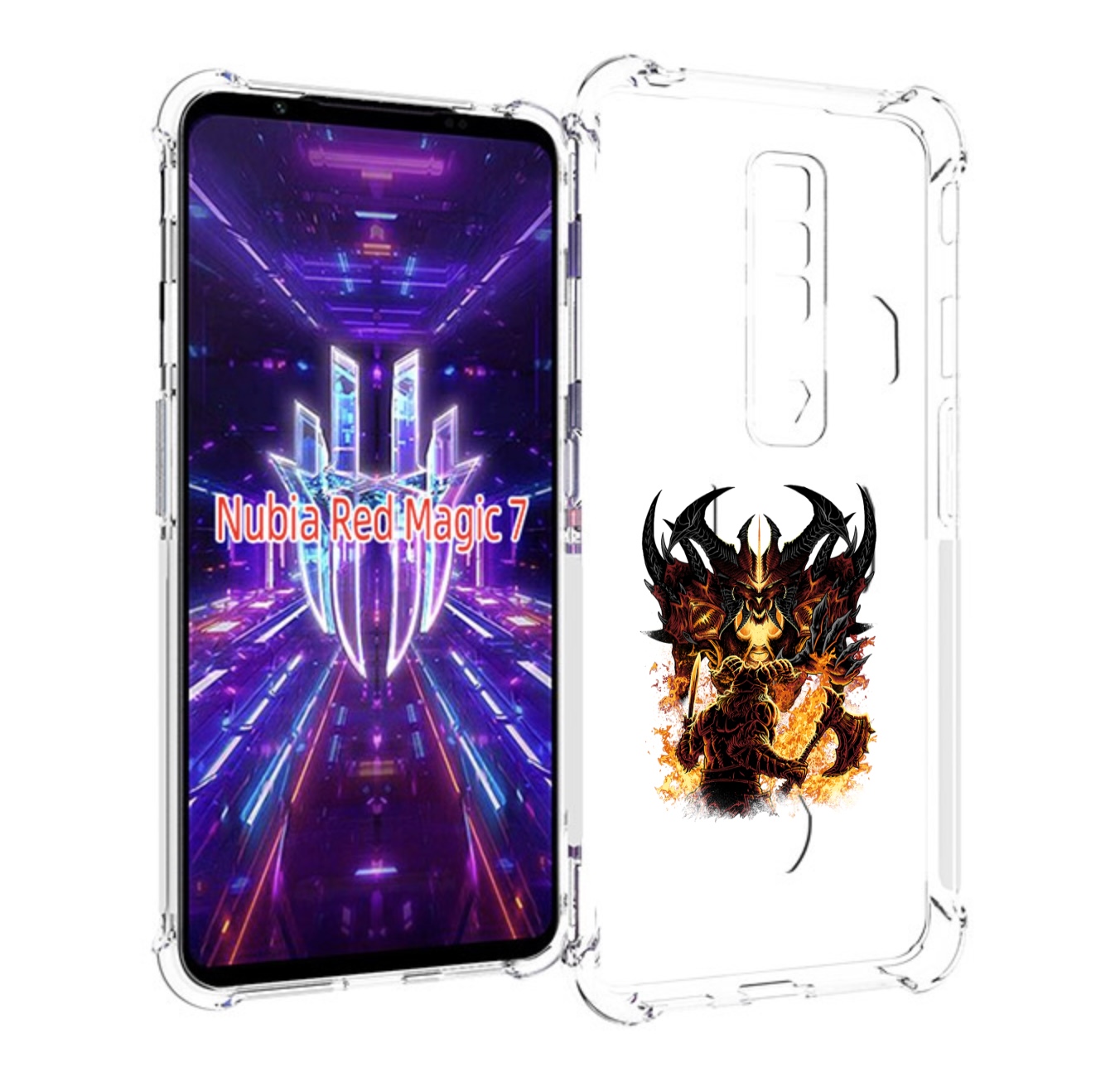 

Чехол MyPads демон shadow fiend для ZTE Nubia Red Magic 7, Прозрачный, Tocco