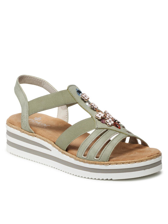 

Сандалии V0245-52 Rieker Зеленый 40 EU, V0245-52