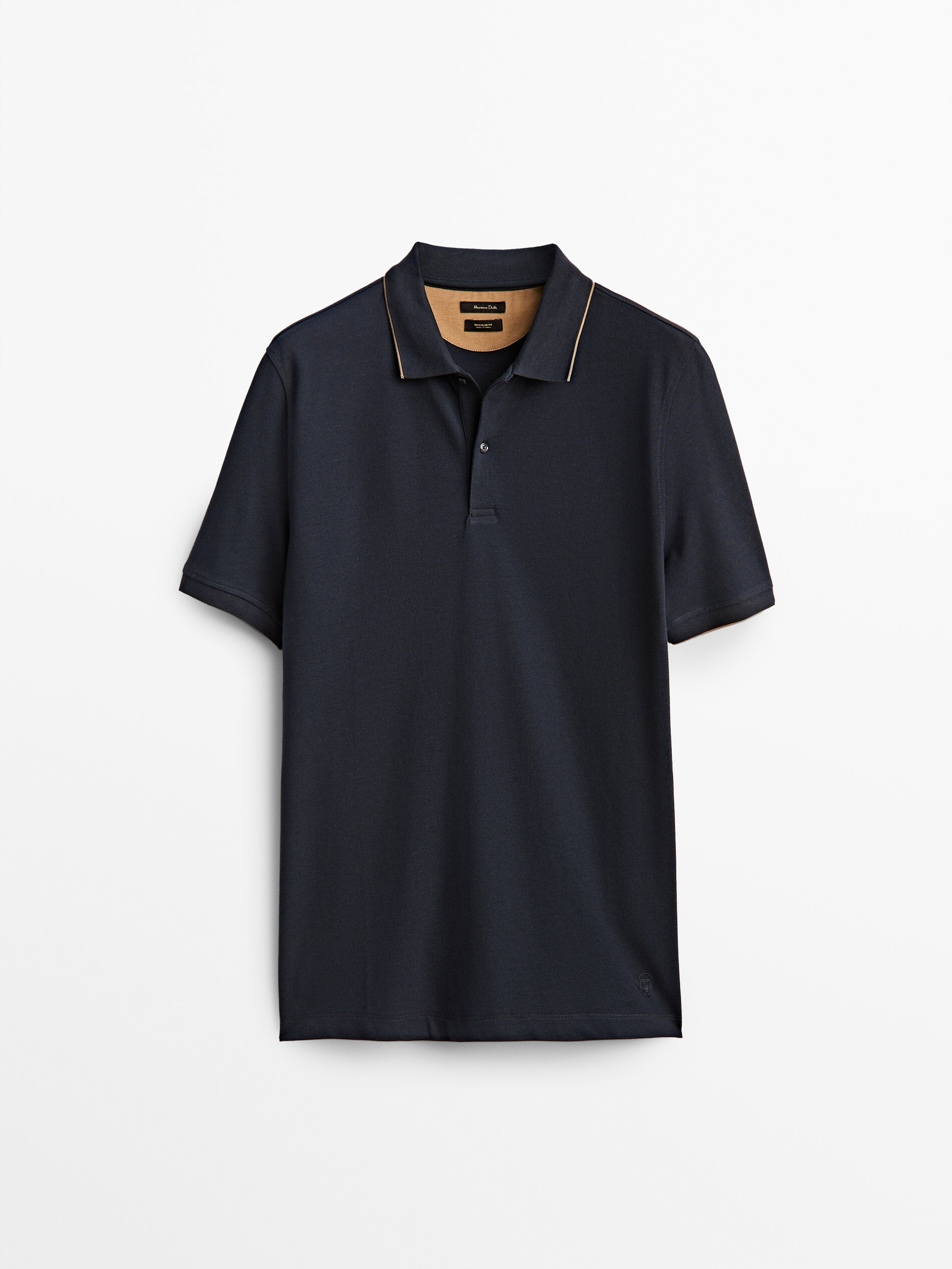 

Футболка мужская Massimo Dutti 00752290401 синяя S, 00752290401